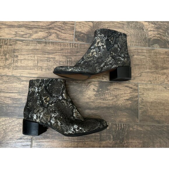 Vionic Size 9 Kamryn Boa Metallic Snake Nebuck Ankle Boots Booties Comfort Shoe‎ - Picture 8 of 15